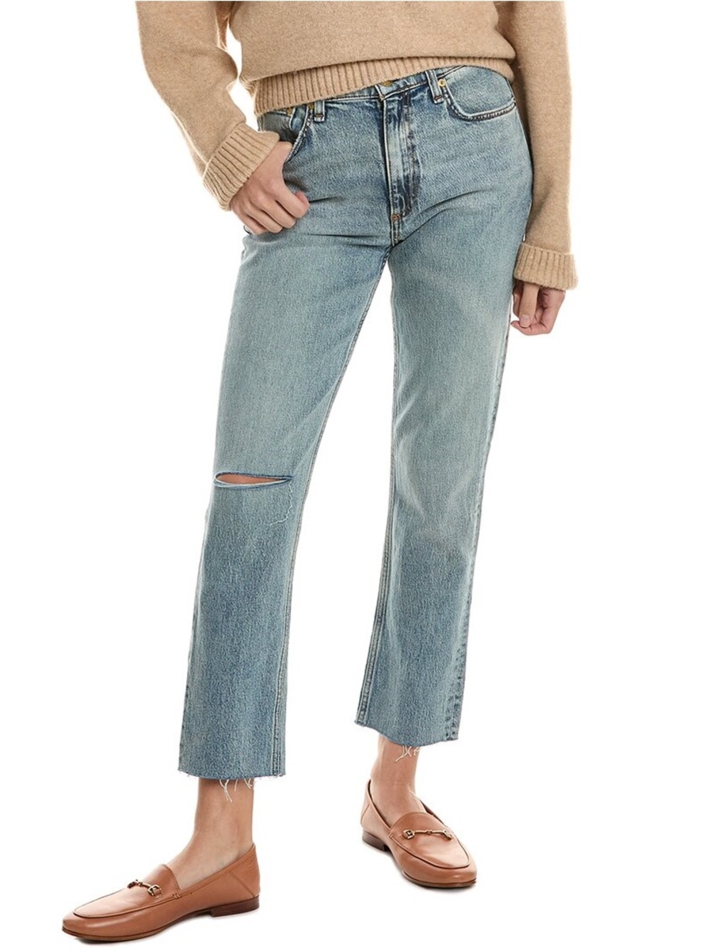 rag & bone Wren High-Rise Slim Straight Leg Jean Sz 26